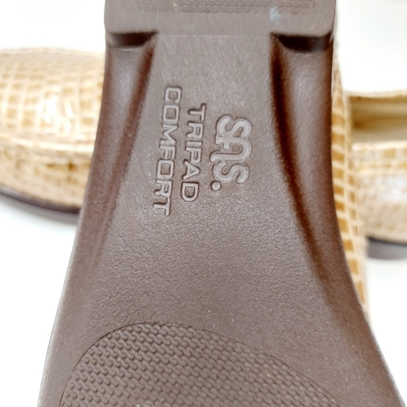 SAS Tripad Flats Loafer Slip-On Shoe 7.5 N Faux Snakeskin Made in USA Comfort - Picture 7 of 10